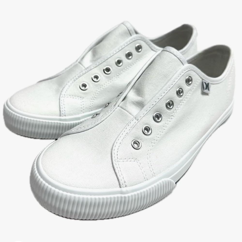 🔺️NWT Hurley White "Chloe" Slip-On Sneakers Size 6.5
